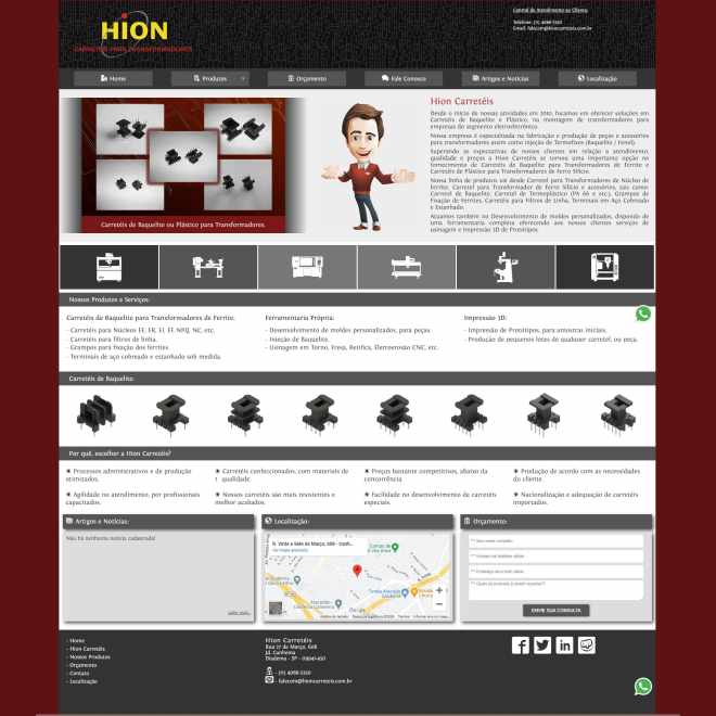 Site da Empresa Híon Carretéis