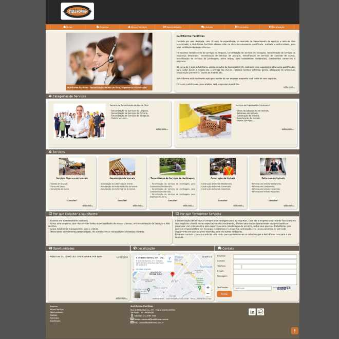 Site da Empresa Multiforme