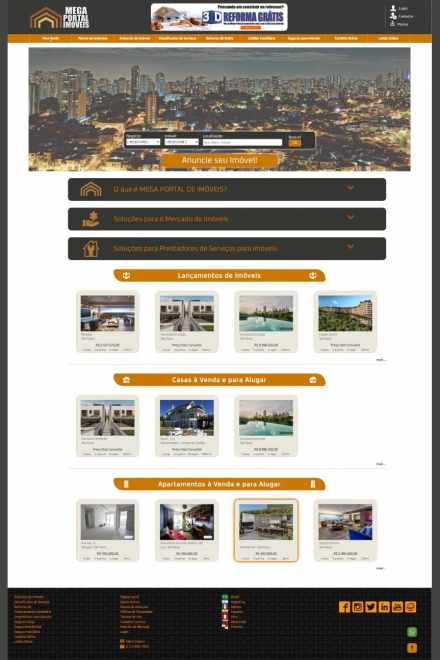 Site da Empresa Mega Portal de Imóveis